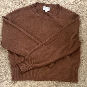 J. Crew Women's Brown Crewneck Sweater